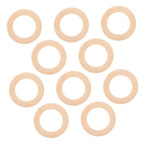 UKCOCO 10 Stück Teiliges Natürliche Holzringe Glatt und Unverarbeitet Robuste Makramee Ringe aus Massivem Holz Vielseitig für DIY Schmuckherstellung Anhänger und Kreative Bastelprojekte UKCOCO 10 Stück Teiliges Natürliche Holzringe Glatt und Unverarbeitet Robuste Makramee Ringe aus Massivem Holz Vielseitig für DIY Schmuckherstellung Anhänger und Kreative Bastelprojekte von UKCOCO