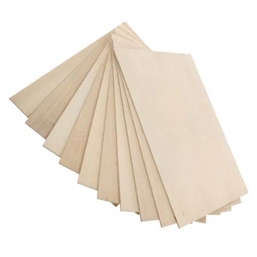 UKCOCO 10 Stück Teiliges Naturfarbener Holzplatten Unbehandelte Sperrholzplatten für DIY Bastelprojekte Bemalbar Glatt für Modellbau Holzschnitzerei Dekoration und Kreative Handarbeiten UKCOCO 10 Stück Teiliges Naturfarbener Holzplatten Unbehandelte Sperrholzplatten für DIY Bastelprojekte Bemalbar Glatt für Modellbau Holzschnitzerei Dekoration und Kreative Handarbeiten von UKCOCO