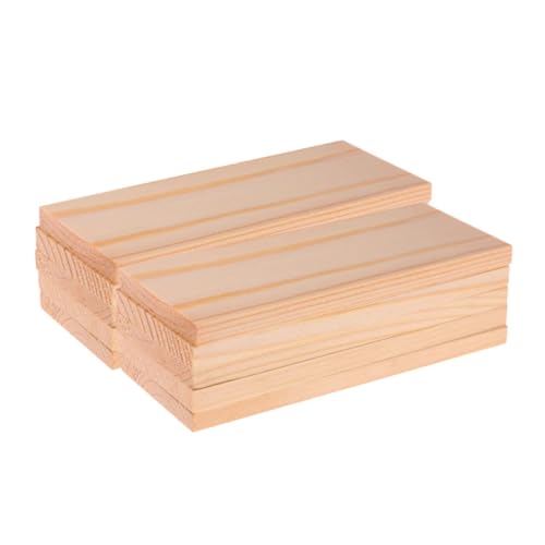 UKCOCO 10 Stück Teiliges Rechteckige Kiefernholzplatten Robuste Holzstücke zum Basteln DIY Schulprojekte Modellbau Kreative Holzscheiben für Handwerk und Malerei UKCOCO 10 Stück Teiliges Rechteckige Kiefernholzplatten Robuste Holzstücke zum Basteln DIY Schulprojekte Modellbau Kreative Holzscheiben für Handwerk und Malerei von UKCOCO
