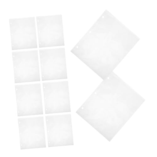 UKCOCO 10 Stück Teiliges Transparente PP Kartenhüllen für Ordner Flexible Innenseiten für Sammelkarten Anime Card Sleeves Standardgroße Schutzhüllen für Sport und Fotokarten von UKCOCO