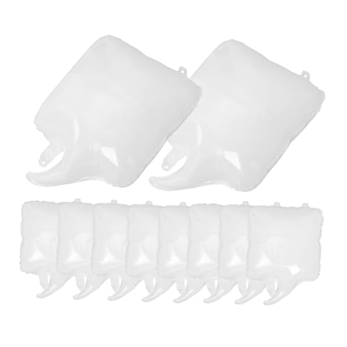 UKCOCO 10 Stück Teiliges Weiße Quadratische Folienballons mit Selbstabdichtender Oberfläche Wiederverwendbar Leicht für Personalisierte Partydeko Hochzeit Geburtstag DIY Beschriftung und von UKCOCO