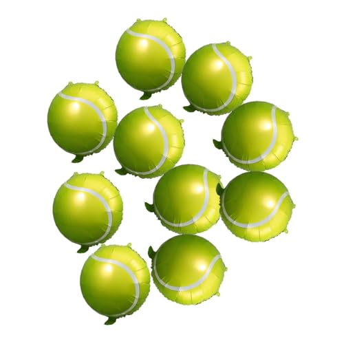 UKCOCO 10 Stück Tennisballon Sportballballons Tennisparty Klein Geburtstagsfeierdekorationen Luftballons Mit Sportmotiven Partyballons Partyzubehör Zum Thema Tennis Aluminiumfolie Grün UKCOCO 10 Stück Tennisballon Sportballballons Tennisparty Klein Geburtstagsfeierdekorationen Luftballons Mit Sportmotiven Partyballons Partyzubehör Zum Thema Tennis Aluminiumfolie Grün von UKCOCO