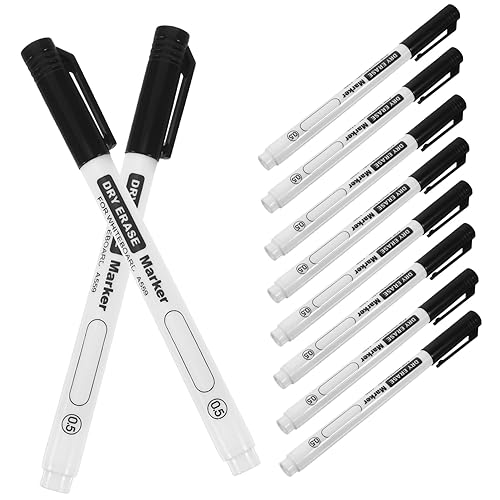 UKCOCO 10 Stück Whiteboard Marker Feinspitze Abwischbarer Marker für Büro und Schule Wasserlöslich zum Schreiben und Markieren und Glatten Oberflächen UKCOCO 10 Stück Whiteboard Marker Feinspitze Abwischbarer Marker für Büro und Schule Wasserlöslich zum Schreiben und Markieren und Glatten Oberflächen von UKCOCO