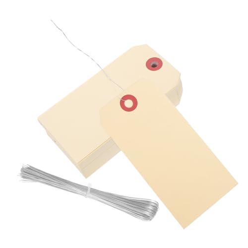 UKCOCO 100 Stck Versandetiketten mit Eisendraht Robuste Manila Tags Stabile Verpackungsetiketten Wiederverwendbar Vielseitig für und Versand Praktische Blanko Preisschilder UKCOCO 100 Stck Versandetiketten mit Eisendraht Robuste Manila Tags Stabile Verpackungsetiketten Wiederverwendbar Vielseitig für und Versand Praktische Blanko Preisschilder von UKCOCO