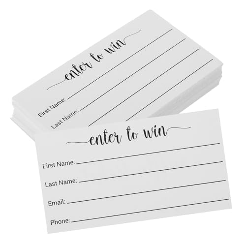 UKCOCO 100 Stück Blanko Raffle Karten Kleine Abstimmungstickets Mehrzweck Gewinnspielkarten für Veranstaltungen Wettbewerbe und Fundraiser von UKCOCO