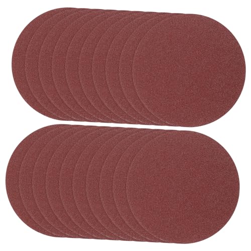 UKCOCO 100 Stück Schleifscheiben Körnung für Runde Schleifpapier Pads mit Effizient und Einfach zu Ersetzen für Bohrmaschinen Geeignet von UKCOCO