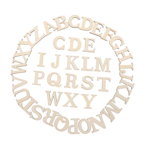 UKCOCO 100 Stück Teiliges Holzbuchstaben zum Basteln Unbehandelte Buchstabenschablonen aus Holz DIY Dekoration für Wohnzimmer Tür Kunsthandwerk UKCOCO 100 Stück Teiliges Holzbuchstaben zum Basteln Unbehandelte Buchstabenschablonen aus Holz DIY Dekoration für Wohnzimmer Tür Kunsthandwerk von UKCOCO