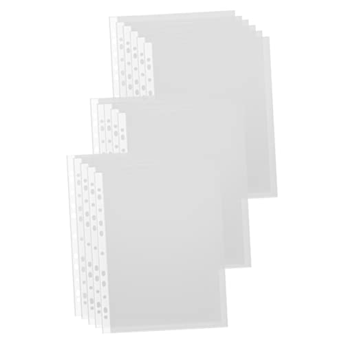 UKCOCO 100 Stück Transparente Dokumententaschen Wasserdichte Datei Pouches mit Löchern für Einfaches Abheften für Büro und Schule zur Organisation von Unterlagen und Fotos UKCOCO 100 Stück Transparente Dokumententaschen Wasserdichte Datei Pouches mit Löchern für Einfaches Abheften für Büro und Schule zur Organisation von Unterlagen und Fotos von UKCOCO