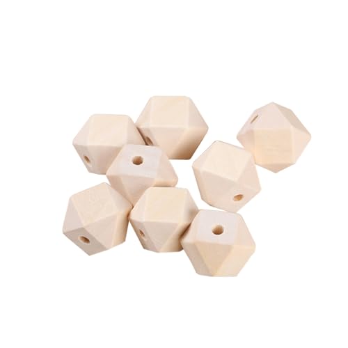 UKCOCO 100 Stück Unbehandelte Holzperlen Achtkantige DIY Spacerperlen Naturholz für Schmuckherstellung und Bastelprojekte für und Armbänder UKCOCO 100 Stück Unbehandelte Holzperlen Achtkantige DIY Spacerperlen Naturholz für Schmuckherstellung und Bastelprojekte für und Armbänder von UKCOCO