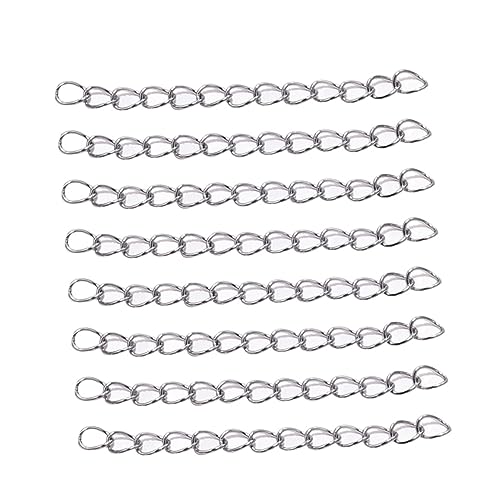 UKCOCO 100 Stück Verlängerungsketten DIY Schmuckzubehör für und Armbänder Robuste Hautfreundliche und Langlebige Ketten für Kreative Schmuckherstellung von UKCOCO