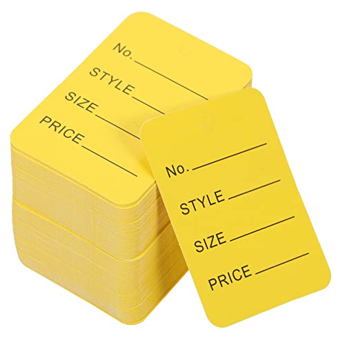 UKCOCO 1000 Stück Teiliges Preisschild Gelb Preisetiketten Anhänger für Schmuck Bekleidung Markierungsanhänger Vielseitig für Laden Party Tags UKCOCO 1000 Stück Teiliges Preisschild Gelb Preisetiketten Anhänger für Schmuck Bekleidung Markierungsanhänger Vielseitig für Laden Party Tags von UKCOCO