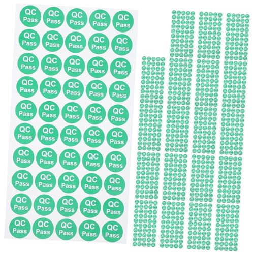 UKCOCO 1000Stücke Qc Pass Aufkleber Selbstklebende Qualitätsprüfungs Etiketten Runde Labels für Inspektion Langlebig Einfach Anzubringen für Lager UKCOCO 1000Stücke Qc Pass Aufkleber Selbstklebende Qualitätsprüfungs Etiketten Runde Labels für Inspektion Langlebig Einfach Anzubringen für Lager von UKCOCO