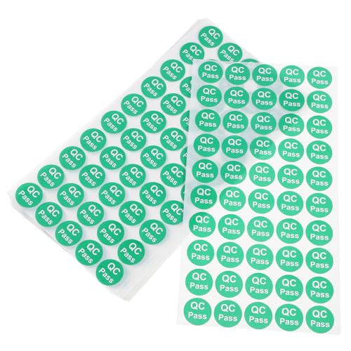 UKCOCO 1000Stücke Selbstklebende Qualitätsprüfetiketten Langlebige Aufkleber für Lagerprodukte Praktische Etiketten für Klebetests Hochgradig UKCOCO 1000Stücke Selbstklebende Qualitätsprüfetiketten Langlebige Aufkleber für Lagerprodukte Praktische Etiketten für Klebetests Hochgradig von UKCOCO