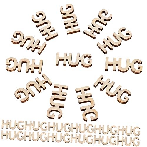 UKCOCO 100Stücke Hölzerne Umarmungsstücke für DIY Dekoration Glatte Holzbuchstaben für Hochzeiten und Babypartys Stressabbau und Bastelprojekte UKCOCO 100Stücke Hölzerne Umarmungsstücke für DIY Dekoration Glatte Holzbuchstaben für Hochzeiten und Babypartys Stressabbau und Bastelprojekte von UKCOCO