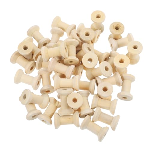 UKCOCO 100Stücke Holz Garnwickelspulen Leere Spulenhalter Holz für DIY Projekte Kompatibel mit Nähmaschinen Minimalistisches Design für Handarbeiten UKCOCO 100Stücke Holz Garnwickelspulen Leere Spulenhalter Holz für DIY Projekte Kompatibel mit Nähmaschinen Minimalistisches Design für Handarbeiten von UKCOCO