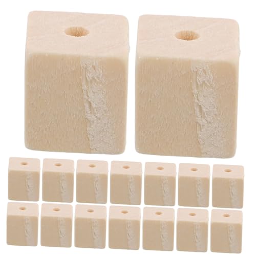 UKCOCO 100Stücke Quadratische Holzblöcke für DIY Projekte Unbehandelte Holzperlen für Schmuckherstellung und Rustikale Dekoration im Bauernhausstil UKCOCO 100Stücke Quadratische Holzblöcke für DIY Projekte Unbehandelte Holzperlen für Schmuckherstellung und Rustikale Dekoration im Bauernhausstil von UKCOCO