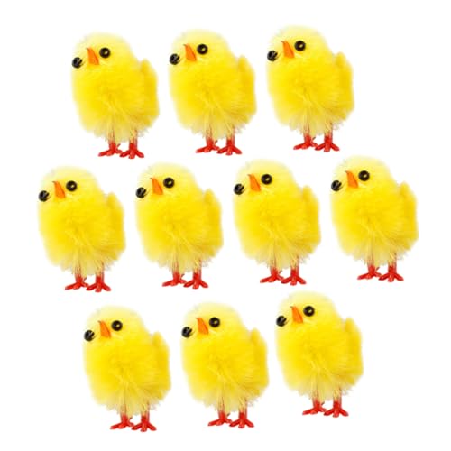 UKCOCO 10Stücke Flauschige Küken Dekorative Ostern Küken für Feste Hühnchenspielzeug aus Weichem Material für Osterdekoration und und Einladend UKCOCO 10Stücke Flauschige Küken Dekorative Ostern Küken für Feste Hühnchenspielzeug aus Weichem Material für Osterdekoration und und Einladend von UKCOCO