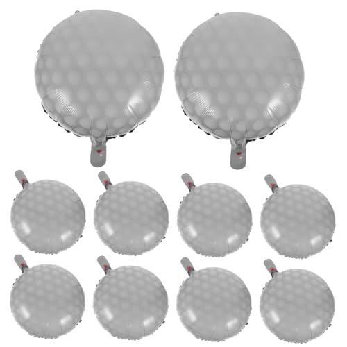 UKCOCO 10Stücke Golfball Luftballons Geburtstagsdekoration Für Golf Themenpartys Robuste Und Langlebige Folienballons Für Unvergessliche Feiern von UKCOCO