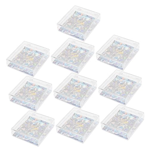 UKCOCO 10Stücke Klarer Nagelstück Organizer Teiliges für Künstliche Nägel Aufbewahrungsbox mit Deckel für Nagelkunst und Zubehör Staubdicht und Praktisch UKCOCO 10Stücke Klarer Nagelstück Organizer Teiliges für Künstliche Nägel Aufbewahrungsbox mit Deckel für Nagelkunst und Zubehör Staubdicht und Praktisch von UKCOCO