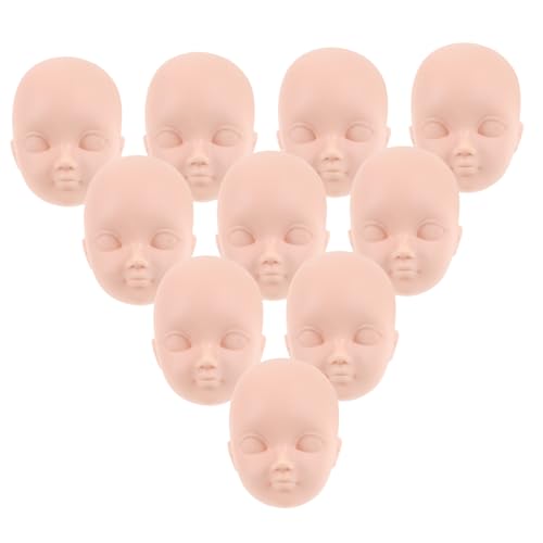 UKCOCO 10Stücke Puppenköpfe für Make Up aus Geruchlosem Material für DIY Projekte und Puppenherstellung Perfektes für Kreative und Puppenliebhaber von UKCOCO