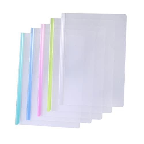 UKCOCO 10Stücke Transparente Aktenordner mit Schiebelasche Gleitstangenhalter für Dokumente Organizer für Berichte und Präsentationen und Leicht Hohe Kapazität UKCOCO 10Stücke Transparente Aktenordner mit Schiebelasche Gleitstangenhalter für Dokumente Organizer für Berichte und Präsentationen und Leicht Hohe Kapazität von UKCOCO