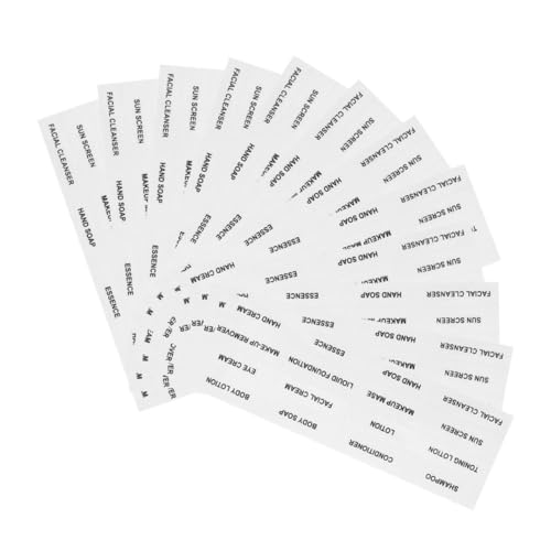 UKCOCO 12 Blatt Teiliges Transparente Wasserdichte Aufkleber für Nachfüllbare Flaschen Wiederverwendbare Organisationsetiketten für Lotion Creme Shampoo und Kosmetik für Reisen und UKCOCO 12 Blatt Teiliges Transparente Wasserdichte Aufkleber für Nachfüllbare Flaschen Wiederverwendbare Organisationsetiketten für Lotion Creme Shampoo und Kosmetik für Reisen und von UKCOCO