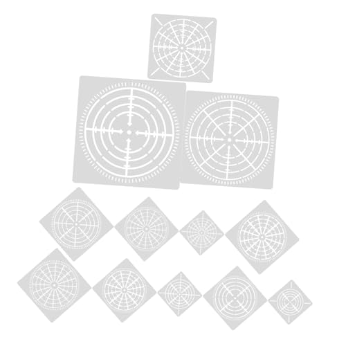 UKCOCO 12 Blatt Teiliges Wiederverwendbares Malschablonen Set Praktische DIY Malschablonen für Wand und Bastelprojekte Vielseitige Malvorlagen Einfachen Auftragen Lebendiger Muster von UKCOCO