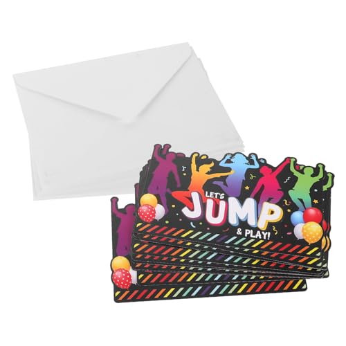 UKCOCO 12 Sets Bounce House- Oder Jumping-party-einladungen, Trampolin-sprung-geburtstagseinladungen Mit Umschlägen, Trampolin-geburtstagsparty, Lasst Uns Springen Und Spielen UKCOCO 12 Sets Bounce House- Oder Jumping-party-einladungen, Trampolin-sprung-geburtstagseinladungen Mit Umschlägen, Trampolin-geburtstagsparty, Lasst Uns Springen Und Spielen von UKCOCO