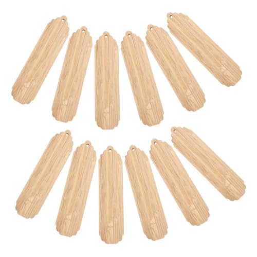 UKCOCO 12 Stück Holz Lesezeichen Blanko für Diy Projekte Handgemachte Holzmarkierungen für Gravur und Kreative Gestaltung für Bastelbedarf und Persönliche UKCOCO 12 Stück Holz Lesezeichen Blanko für Diy Projekte Handgemachte Holzmarkierungen für Gravur und Kreative Gestaltung für Bastelbedarf und Persönliche von UKCOCO