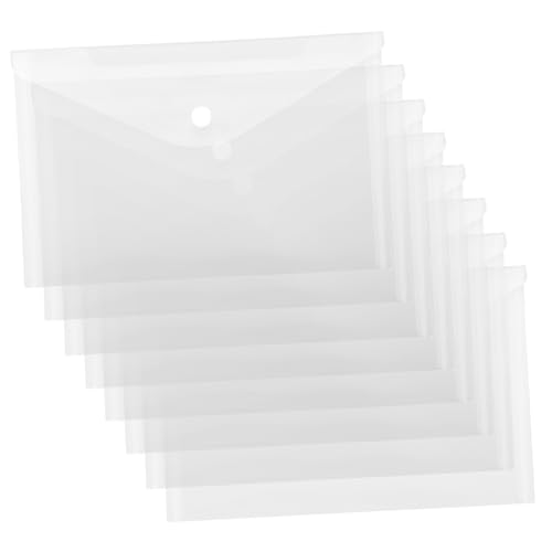 UKCOCO 12 Stück Teiliges Dokumententaschen Transparent PVC Aktenordner Hochkapazitiv Büro Organizer für Verträge Rechnungen und Wichtige Unterlagen von UKCOCO