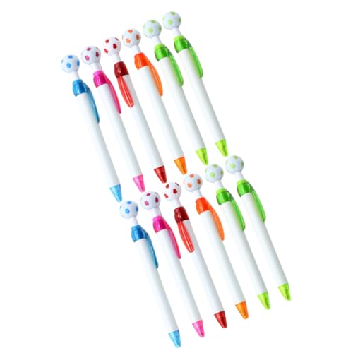 UKCOCO 12 Stück Teiliges Fußball Kugelschreiber Kreative Druckkugelschreiber mit Austauschbarer Mine Lustige Sport Stifte für Schüler Büro und Ästhetische Schreibwaren Zufällige Farbe UKCOCO 12 Stück Teiliges Fußball Kugelschreiber Kreative Druckkugelschreiber mit Austauschbarer Mine Lustige Sport Stifte für Schüler Büro und Ästhetische Schreibwaren Zufällige Farbe von UKCOCO