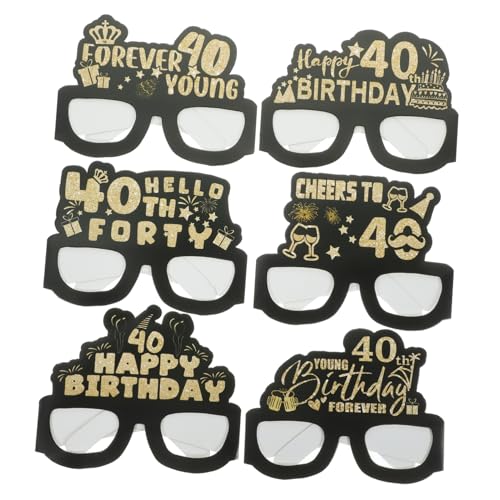 UKCOCO 12 Stück Teiliges Geburtstags Party Dekorationsset mit Bunten Langlebigen Papierbrillenrahmen Lustige Sonnenbrillen für Männer Leicht und Tragbar für Fotorequisiten und UKCOCO 12 Stück Teiliges Geburtstags Party Dekorationsset mit Bunten Langlebigen Papierbrillenrahmen Lustige Sonnenbrillen für Männer Leicht und Tragbar für Fotorequisiten und von UKCOCO