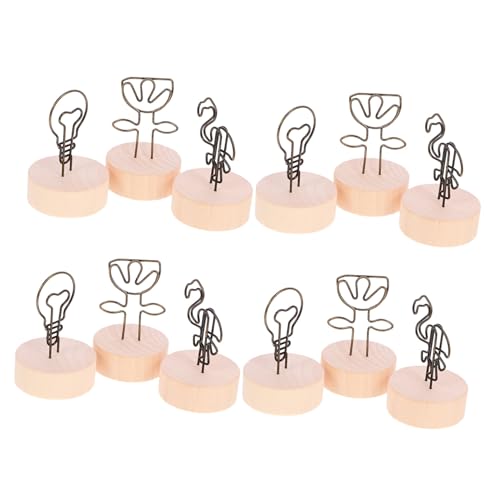 UKCOCO 12 Stück Teiliges Memo Clips mit Holzsockel Vielseitige Tischkartenhalter und Fotohalter für Hochzeiten Namenskarten Notizen und Menüanzeigen Langlebig und Sicher für Dekoration UKCOCO 12 Stück Teiliges Memo Clips mit Holzsockel Vielseitige Tischkartenhalter und Fotohalter für Hochzeiten Namenskarten Notizen und Menüanzeigen Langlebig und Sicher für Dekoration von UKCOCO