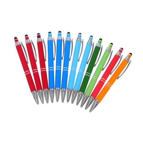 UKCOCO 12 Stück Teiliges Metall Kugelschreiber mit Stylus Ergonomisch Druckmechanisch Nahtlos Schreibend Multifunktional für Büro Schule Tablet Bedienung Komfortabel für Frauen und UKCOCO 12 Stück Teiliges Metall Kugelschreiber mit Stylus Ergonomisch Druckmechanisch Nahtlos Schreibend Multifunktional für Büro Schule Tablet Bedienung Komfortabel für Frauen und von UKCOCO