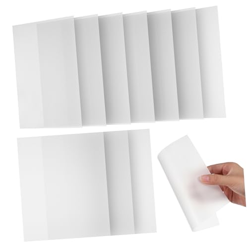UKCOCO 12 Stück Teiliges PVC Schablonenblätter Transparent Flexibel Wiederverwendbar für DIY Bastelarbeiten Kompatibel mit Schneidemaschinen für Kunstprojekte von UKCOCO