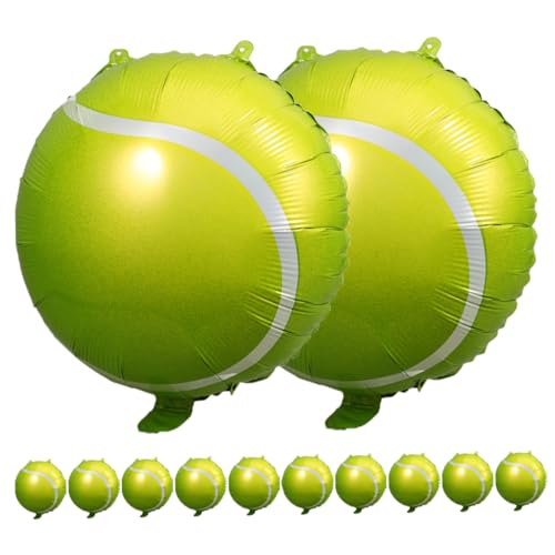 UKCOCO 12 Stück Teiliges Tennisball Folienballon Aufblasbare Tennis Luftballons Langlebige Metallic Partydeko für Sportthemen Einfach Aufzuhängen für Geburtstagsfeiern und Kinderpartys UKCOCO 12 Stück Teiliges Tennisball Folienballon Aufblasbare Tennis Luftballons Langlebige Metallic Partydeko für Sportthemen Einfach Aufzuhängen für Geburtstagsfeiern und Kinderpartys von UKCOCO