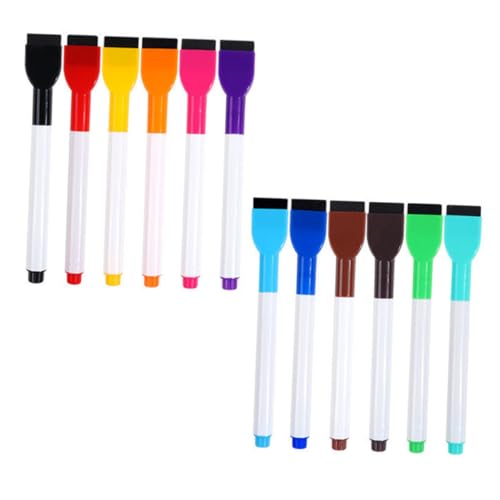 UKCOCO 12 Stück Whiteboard Marker Abwischbar Wasserbasiert mit Pinselspitze für Graffiti Malen Wiederverwendbare Whiteboard Stifte für Büro und Schule Vielseitig Glatten Oberflächen UKCOCO 12 Stück Whiteboard Marker Abwischbar Wasserbasiert mit Pinselspitze für Graffiti Malen Wiederverwendbare Whiteboard Stifte für Büro und Schule Vielseitig Glatten Oberflächen von UKCOCO