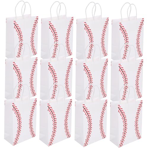 UKCOCO 12Stücke Kraftpapier Geschenktüten Baseball Geschenkbeutel für Partys Kleine Tragetaschen Vielseitig Einsetzbar für Süßigkeiten Snacks Schmuck Geburtstagsbox UKCOCO 12Stücke Kraftpapier Geschenktüten Baseball Geschenkbeutel für Partys Kleine Tragetaschen Vielseitig Einsetzbar für Süßigkeiten Snacks Schmuck Geburtstagsbox von UKCOCO