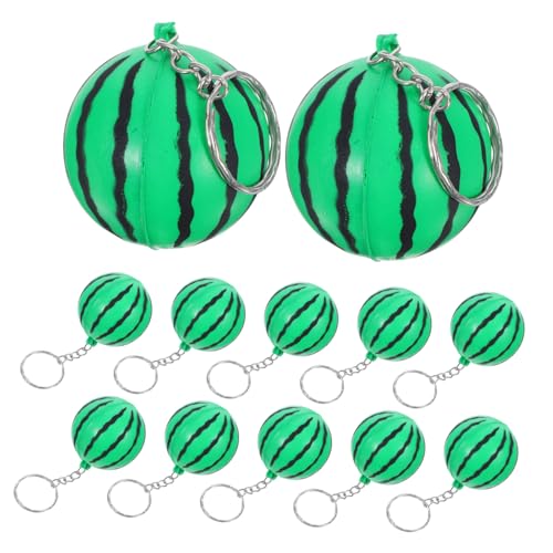 UKCOCO 12pcs Realistische Wassermelonenschlüssel Ring Pu Schaum Fruchtschlüsselkette Für Keys Taschen Geburtstag Babyparty Valentinstag Abschluss Weihnachten Neujahrspartydekorationen von UKCOCO