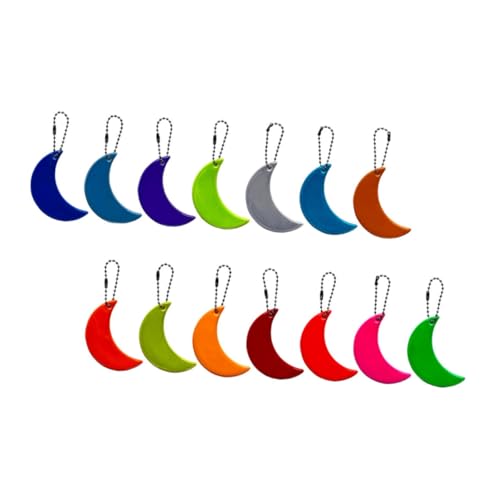 UKCOCO 14 Stück Reflektoranhänger Schlüsselanhänger Tag Reflektoranhänger Surfbrett Schlüsselanhänger Reflektor Schlüsselanhänger Sicherheitsreflektor Anhänger Schwimmender von UKCOCO
