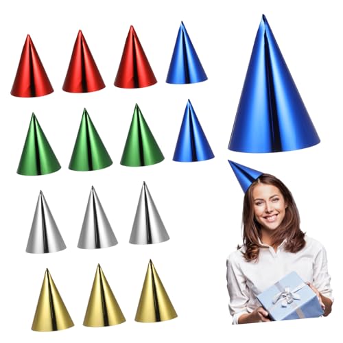 UKCOCO 15 Stück Teiliges Bunte Papier Partyhüte mit Elastischem Band Farbenfrohe Geburtstagsmützen für Erwachsene Vielseitig Einsetzbar für Feiern Hochzeiten Jubiläen Partyzubehör UKCOCO 15 Stück Teiliges Bunte Papier Partyhüte mit Elastischem Band Farbenfrohe Geburtstagsmützen für Erwachsene Vielseitig Einsetzbar für Feiern Hochzeiten Jubiläen Partyzubehör von UKCOCO