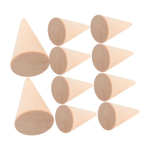 UKCOCO 15 Stück Teiliges Holzkegel zum Basteln Unbehandelte Holz Deko Geometrische Ringhalter Schmuckdisplay Langlebig und für DIY Handwerk Wohn und Bürodekoration UKCOCO 15 Stück Teiliges Holzkegel zum Basteln Unbehandelte Holz Deko Geometrische Ringhalter Schmuckdisplay Langlebig und für DIY Handwerk Wohn und Bürodekoration von UKCOCO