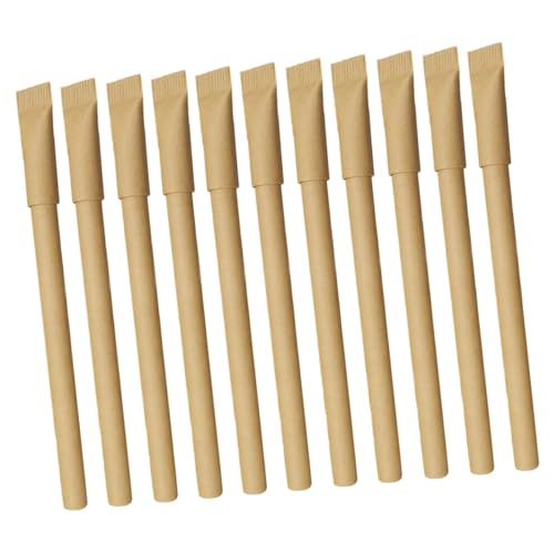 UKCOCO 15 Stück Teiliges Kugelschreiber mit Kraftpapierhülse Umweltfreundliche Schwarze Rundkugelschreiber Praktische und Leichte Schreibstifte für Schule und Prüfungen Komfortabel zu UKCOCO 15 Stück Teiliges Kugelschreiber mit Kraftpapierhülse Umweltfreundliche Schwarze Rundkugelschreiber Praktische und Leichte Schreibstifte für Schule und Prüfungen Komfortabel zu von UKCOCO