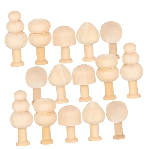 UKCOCO 15 Stück Teiliges Mini Holz Bäume zum Bemalen Unvollendete DIY Holz Baum Dekorationen mit Glatter Oberfläche für Weihnachtsdeko Bastelprojekte und Malpartys UKCOCO 15 Stück Teiliges Mini Holz Bäume zum Bemalen Unvollendete DIY Holz Baum Dekorationen mit Glatter Oberfläche für Weihnachtsdeko Bastelprojekte und Malpartys von UKCOCO