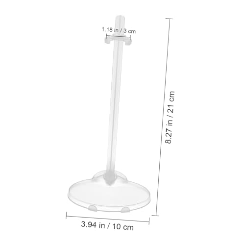 UKCOCO 15 Stück Teiliges Puppenständer Transparent Puppenhalterung mit Breiter Basis für Stabile Display Aufbewahrung von Spielzeugpuppen und Figuren Regal Tisch oder Vitrine von UKCOCO