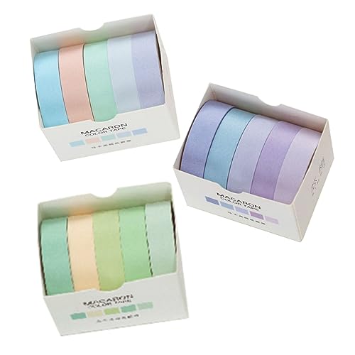 UKCOCO 15Rollen Washi Tape Klebeband für DIY Festliche Kunsthandwerk Dekorative Aufkleber für Scrapbooking Tagebücher und Projekte Langlebig und Farbenfroh von UKCOCO