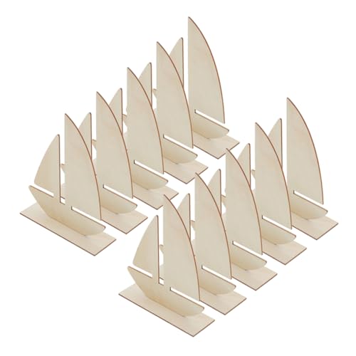UKCOCO 15Stücke Teiliges Unvollendeter Holz Segelboot Malvorlagen für DIY Kunstprojekte Sommerdeko Scrapbooking und Nautische Gestaltung UKCOCO 15Stücke Teiliges Unvollendeter Holz Segelboot Malvorlagen für DIY Kunstprojekte Sommerdeko Scrapbooking und Nautische Gestaltung von UKCOCO