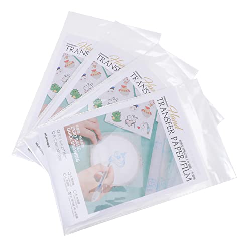 UKCOCO 16Stücke Wasserlöslicher Stickerei Stabilisator für DIY Nähprojekte Selbstklebender Film Abwaschbar für Kleidung Handwerk und Designs von UKCOCO