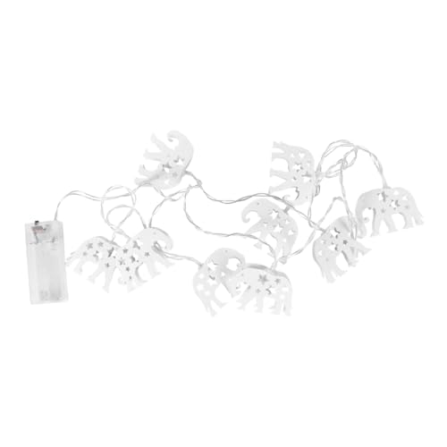 UKCOCO 1Pc LED Elefant Lampenlichter Hängende Lichterkette Mit 10 LED Für Stilvolle Dekoration Warmweißem Licht Perfekt Für Innenräume Und Gartenbeleuchtung von UKCOCO