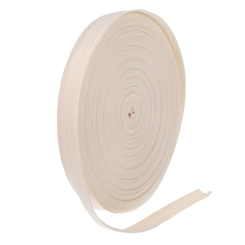 UKCOCO 1Rolle Baumwollband Hochwertiges Bindeband Baumwolle für Bastelprojekte und Dekoration Robuste und Stoffbänder Schlichtem Design von UKCOCO